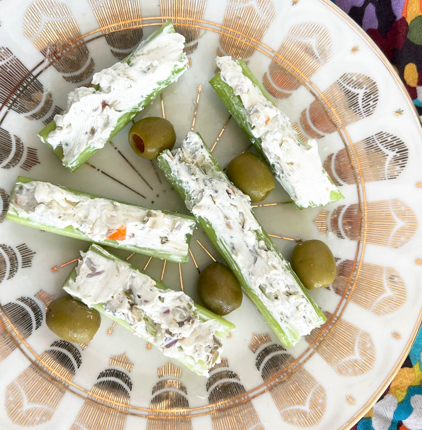 dirty martini spread stuffed celery