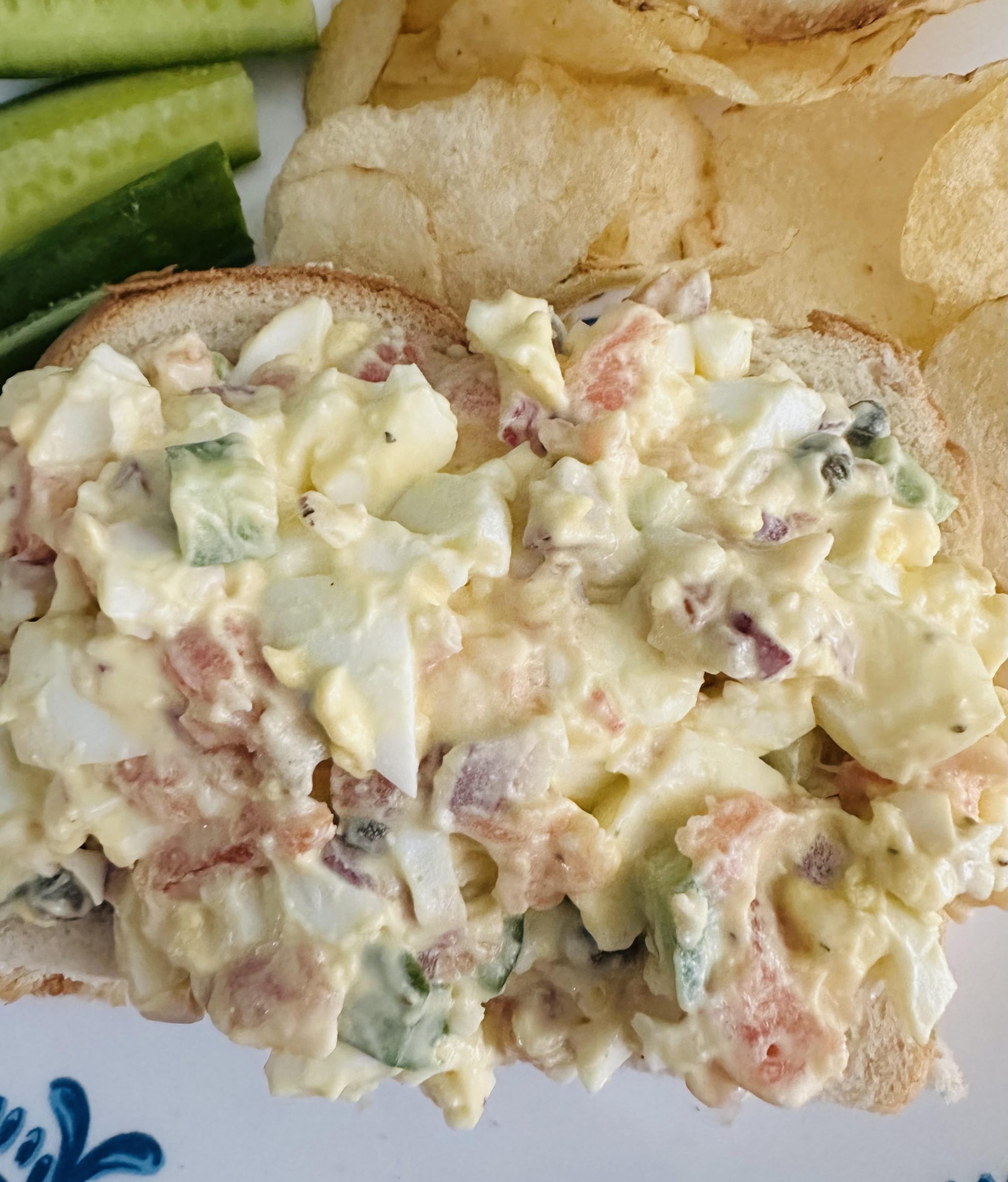 lox and cucumber egg salad